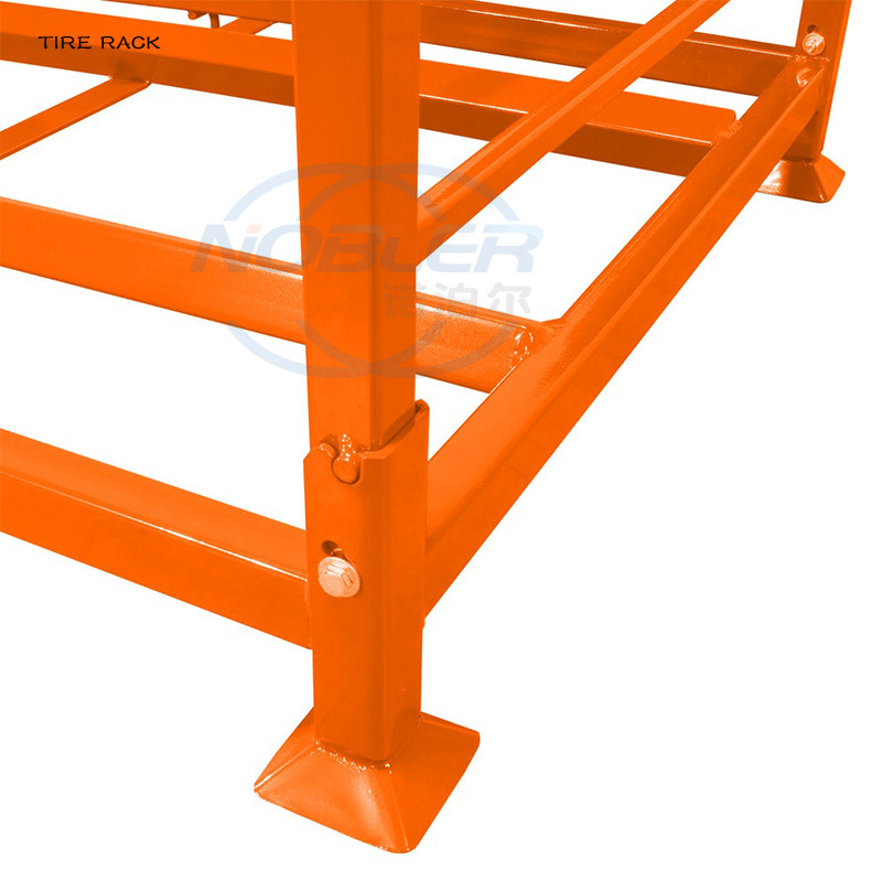 Oem China Commercial Heavy Duty Truck Tire Storage Rack Tyre Racking Foldable