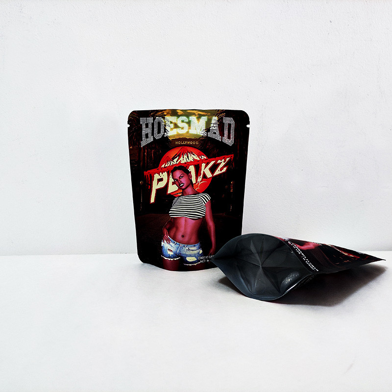 Heat Seal Mylar weed Bags 3.5 7g 1oz Zip Lock Smell Proof Mylar Stand Up Pouches