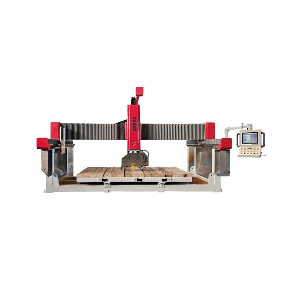 Oval Diamond Shaped 5 Axis CNC Bridge Saw Cutting Machine For Granite Stone