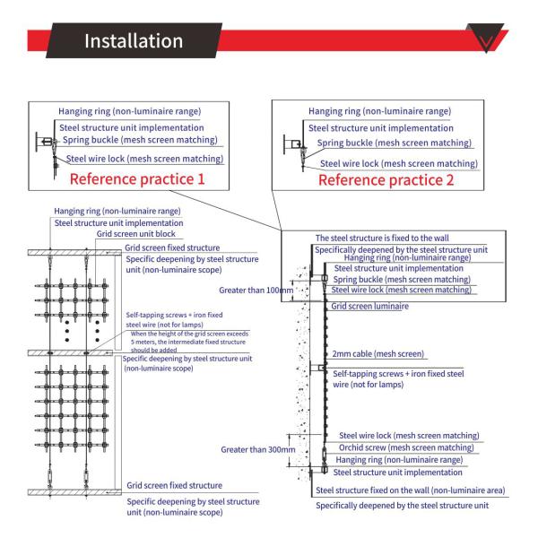 LED Pixel Screen LED outdoor grid screen building glass curtain wall park square display LED grid screen
