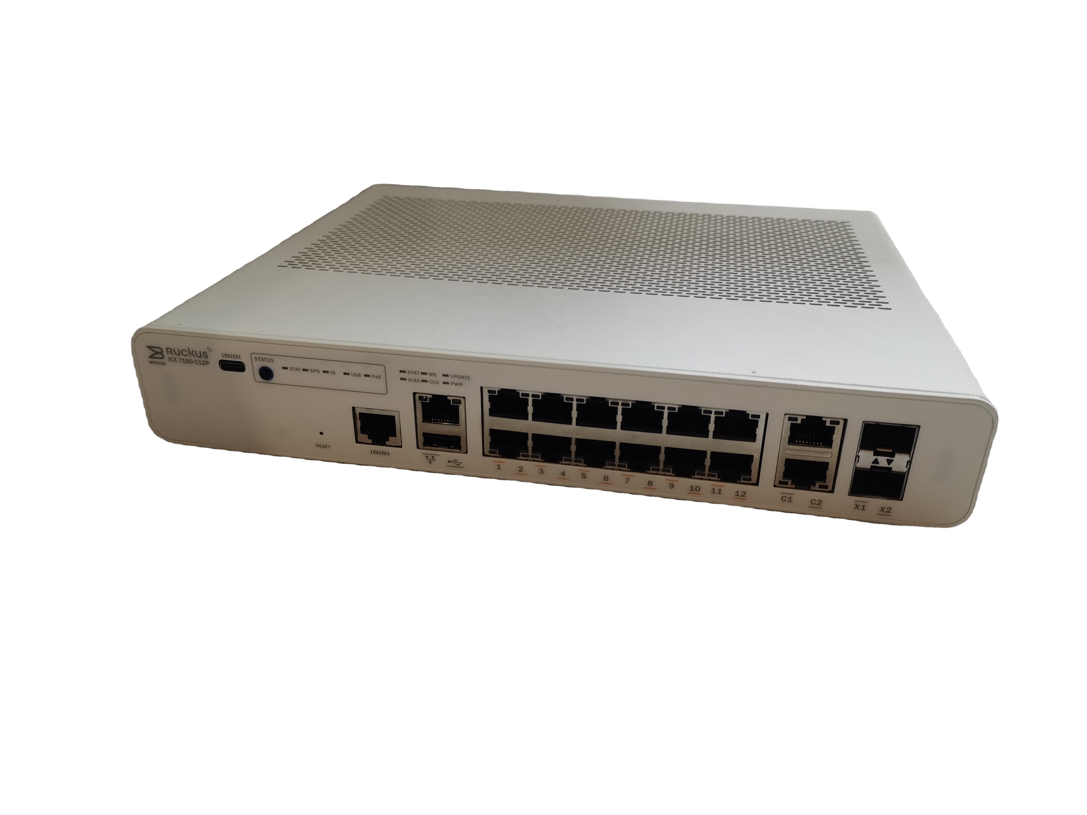ICX7150-C12P-2X10GR Ruckus ICX 7150 12 Port Poe Switch Compact With 10GBE Uplinks