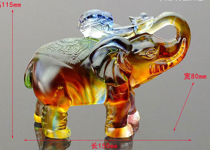 High End Home Decorations Crafts Elephants Figurine Statue For Office / Home Decoration