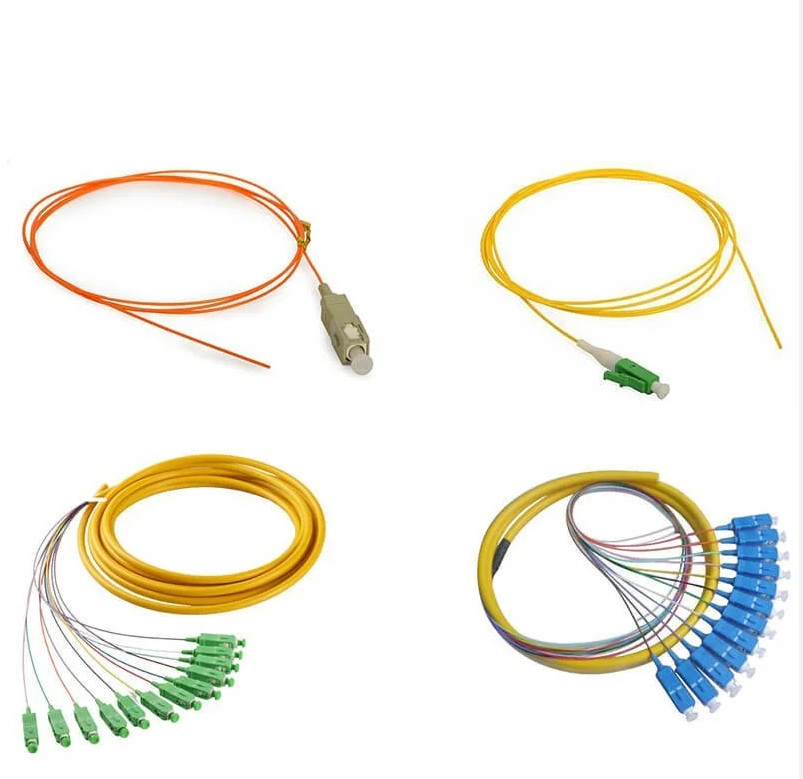 12 Core FTTH Fiber Optic Pigtails SC/LC/ST-UPC/APC Single Mode Colorful For Data Centers