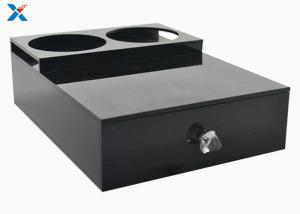 Hotel Tea Cup Holder Acrylic Storage Box , Black Small Acrylic Display Box