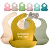 Buy cheap OEM Custom Adjustable Length Silicone Baby Bib With Food Catcher from wholesalers