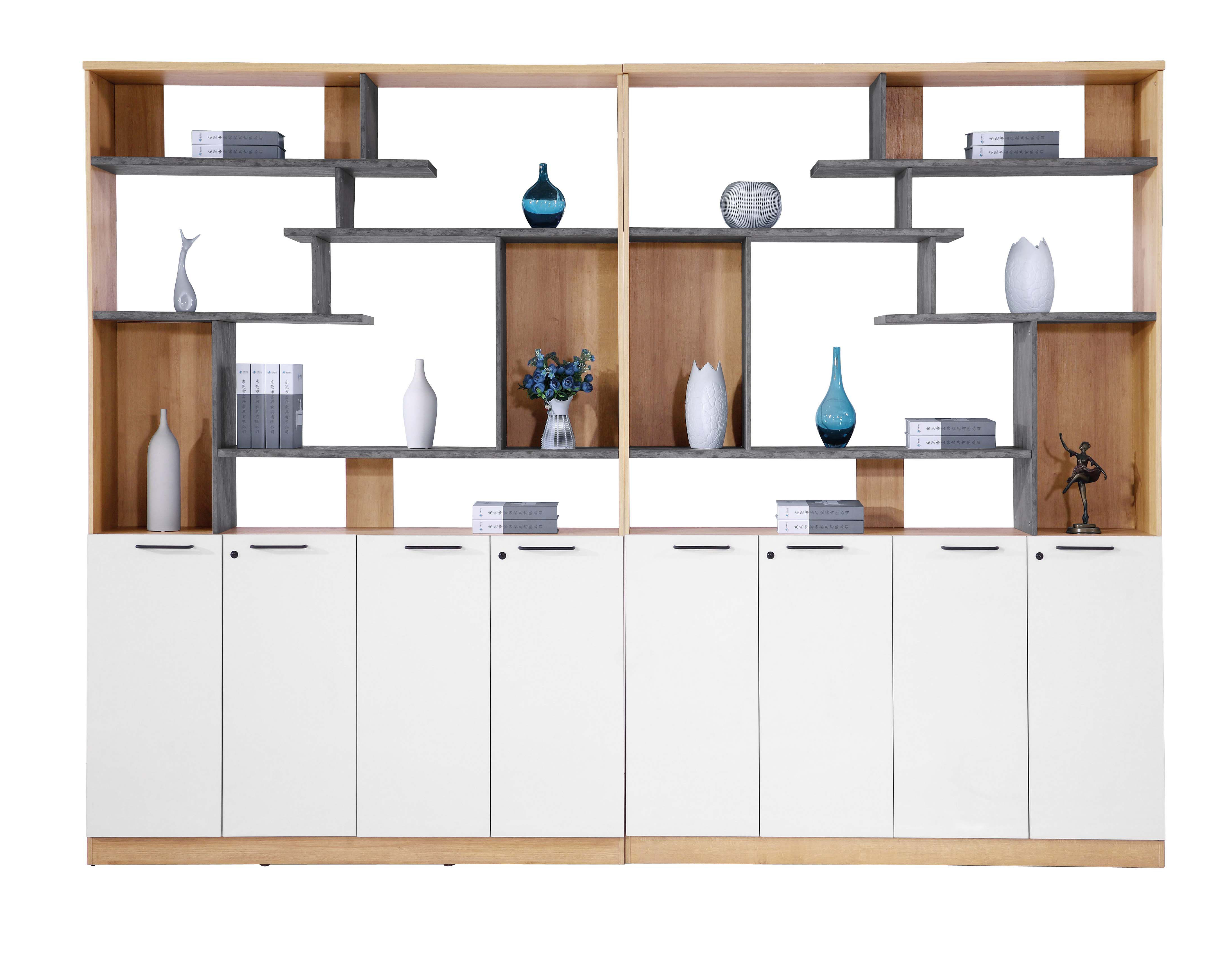 Knock Down MFC Low Two Door File Cabinet For Modern Office furnitures
