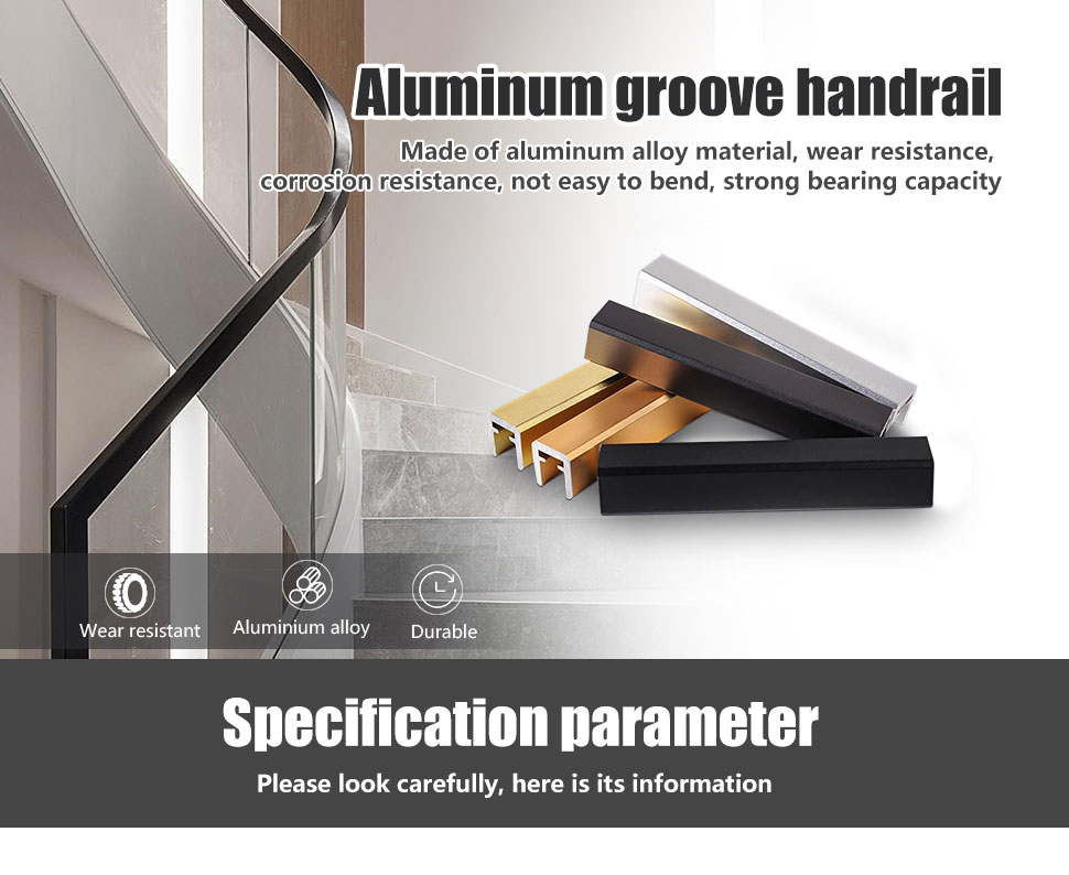 Customized Aluminum Railing System for Decks and Porches Simple Design Flooring Mounted