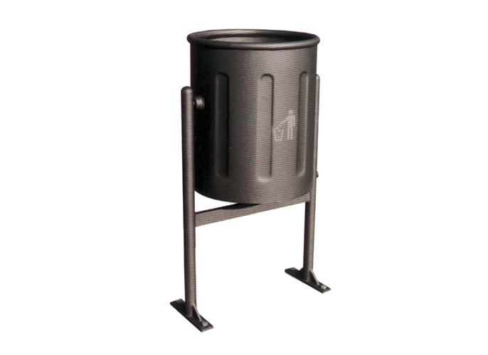 Outdoor Public Ornamental Iron Accessories Cast Iron Dustbin Waste Bin Trash Cans