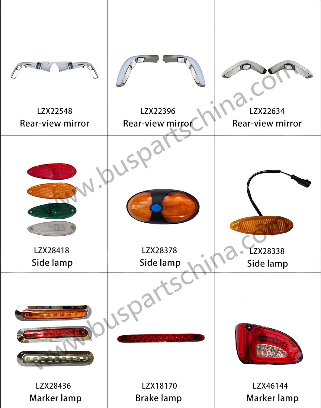 IRIZAR Bus Parts Auto Parts Round Tail Lamp