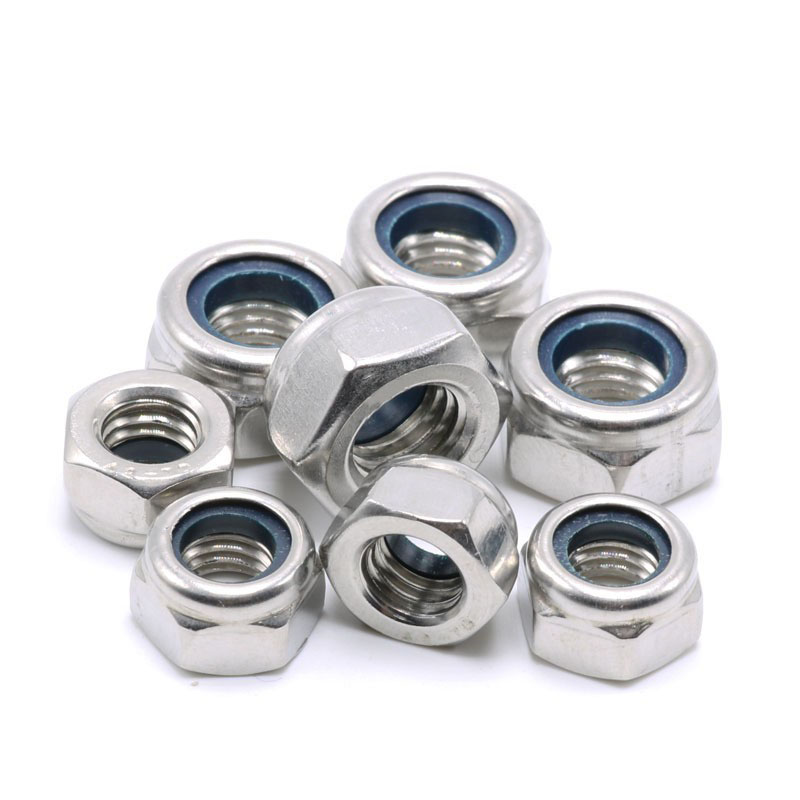 DIN982 Zinc Plated Hex Nylon Insert Lock Nut ISO7040 Grade 4.8/6.8/8.8 for Industry