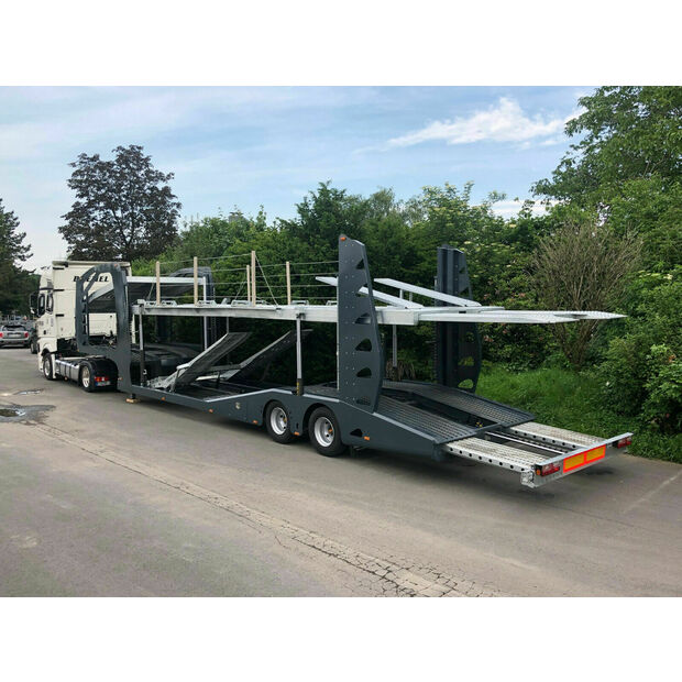 13600 mm+1300 mm length 2550mm width Extension2 AXLE CAR CARRIER SEMI-TRAILER