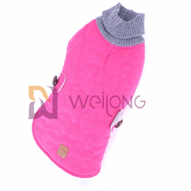 Polyester Wadding Collar Knitted Dog Jumpers Sweater WMT For Dog Warm