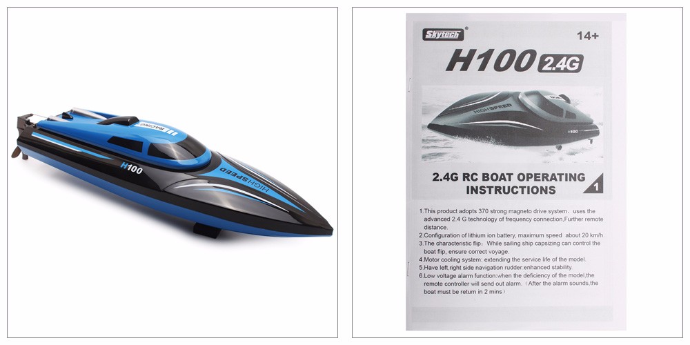2.4GHz 4 Channel High Speed Remote Control RC Boat With LCD Screen