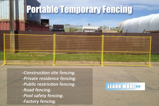 Low Carbon Steel Wire Canada Style Temporary Fencing Heat Treated 55 X 100 MM
