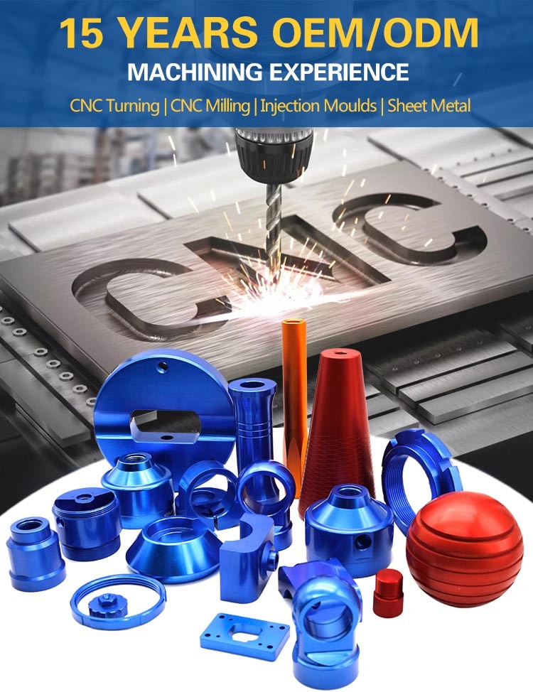 High Quality OEM CNC Milled Turned Metal Plastic Parts Stainless Steel Accessories Prototype Service Drilling Process Ma