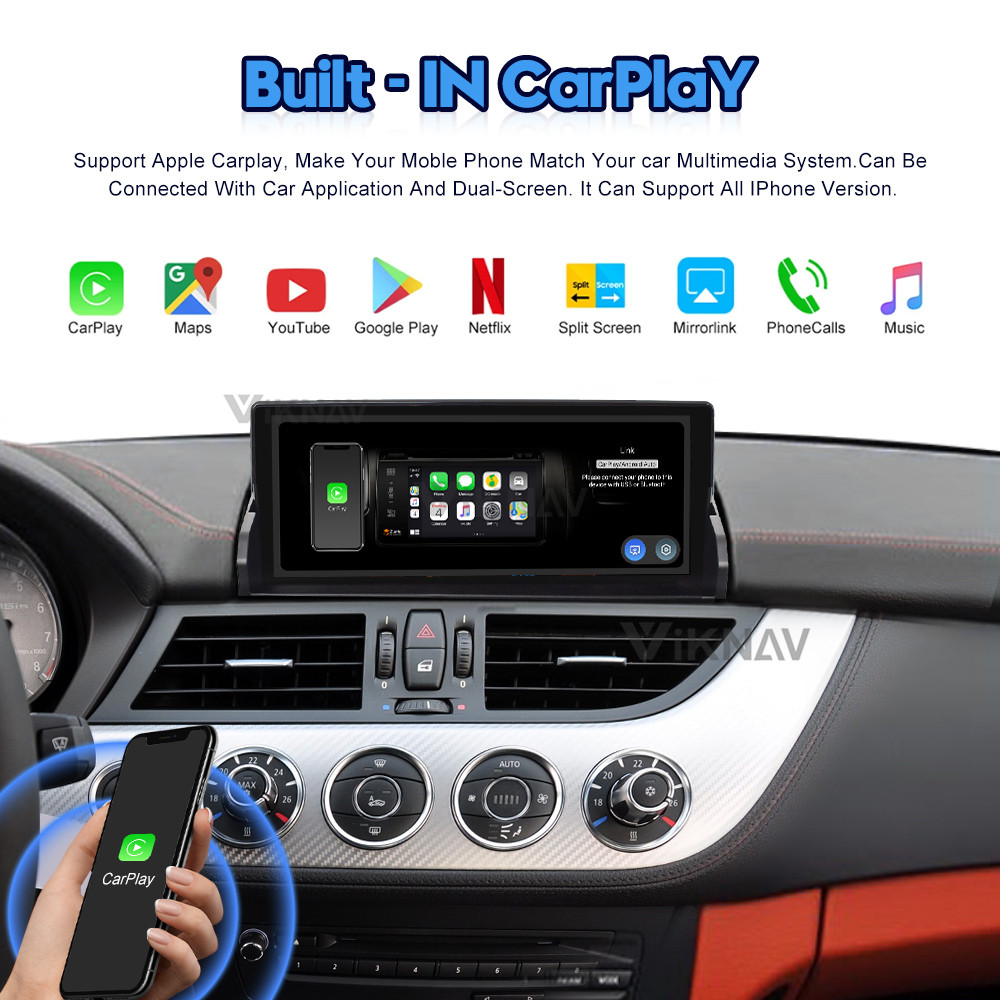 10.25 Inch Android Auto Car Radio For 2009-2018 BMW Z4 E89 GPS Navigation Multimedia Player Wireless Carplay BT 4G