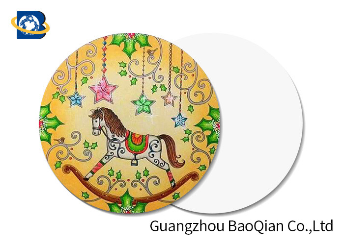 Whirligig Horse Pattern 3d Printing Business Cards Plsatic PET / PP Material