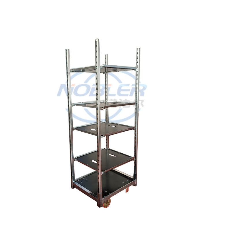 675*562*1800mm Metal Sheet Danish Flower Trolley PP Wheel 1350*565*1900mm