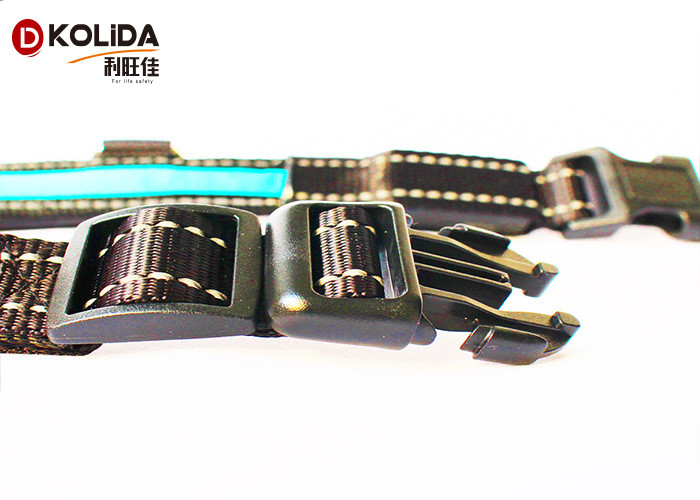 Reflective Light Up Adjustable 3 Size USB Rechargeable LED Dog Collar