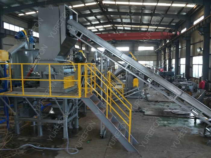 Soft PP PE Plastic Crushing Washing Recycling Machine Line With Friction Washer