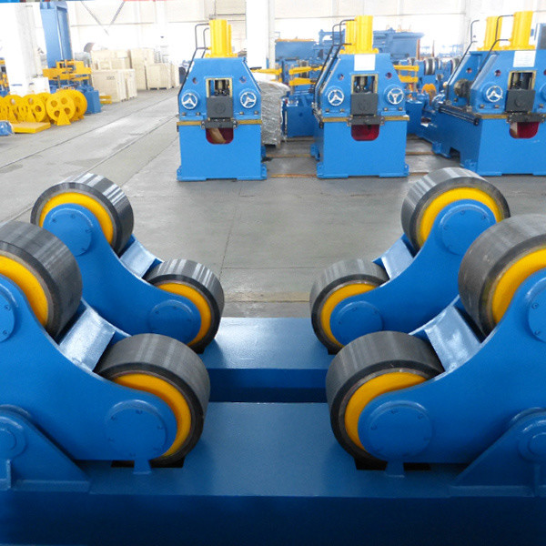 1.5kw Self Aligning Tank Vessel Welding Rotator 3300mm Rubber Wheels Turning Roll