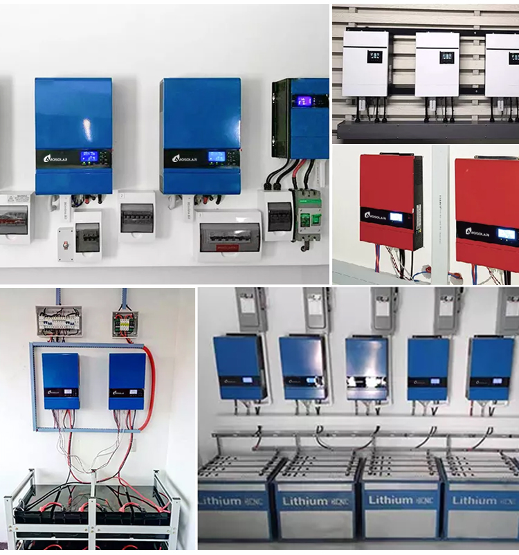 Amsolar Off Grid System 3KW 5KW 8KW 10KW High Frequency Off-Grid Solar Inverter with 1