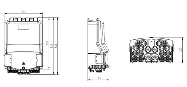 FTTX Network Fiber Optic Distribution Box Pre Connecterized type