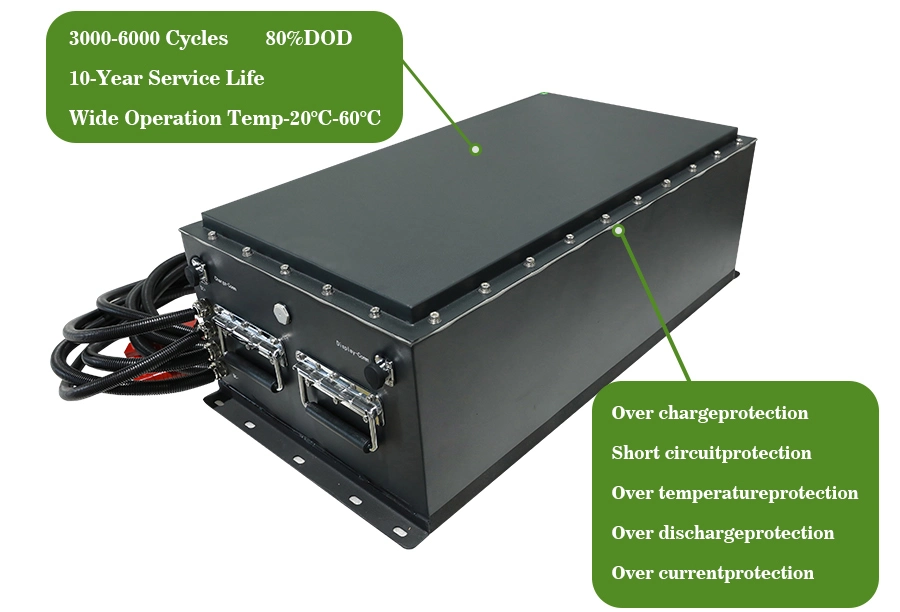 Cts Rechargeable 48V200ah 280ah 300ah LiFePO4 Lithium Ion Battery with Bluetooth for Agv Forklift