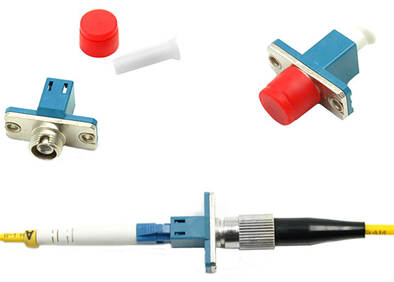 Hybrid Fiber Optic LC To FC Adapter FC To LC Adapter Ceramic Sleeves