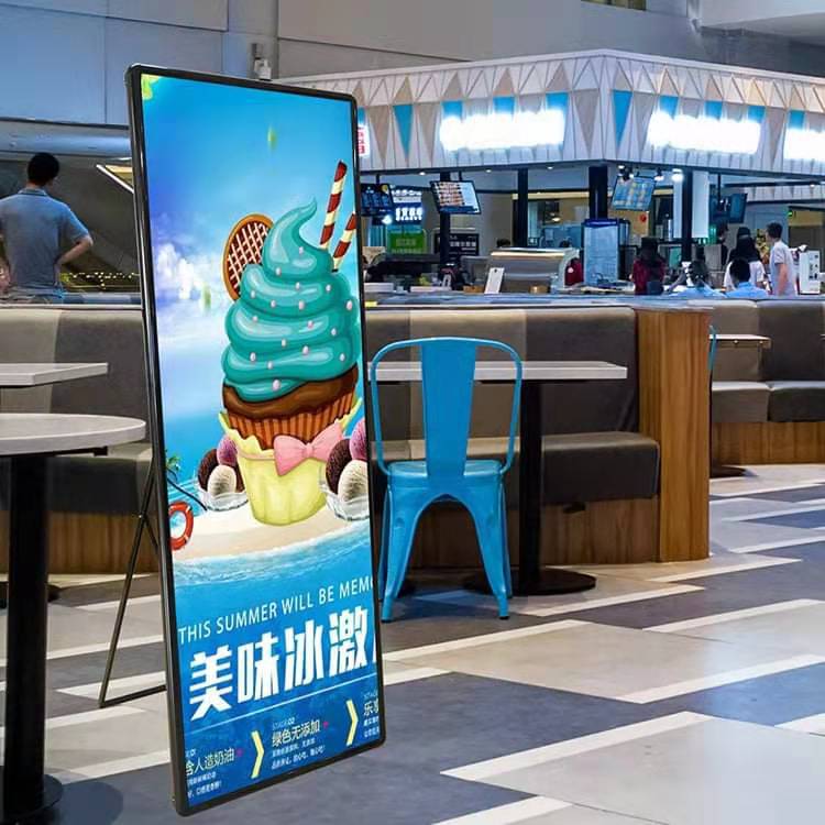ROHS IP30 Portable Digital Smart Led Poster Display P2.5 for Indoor Advertising