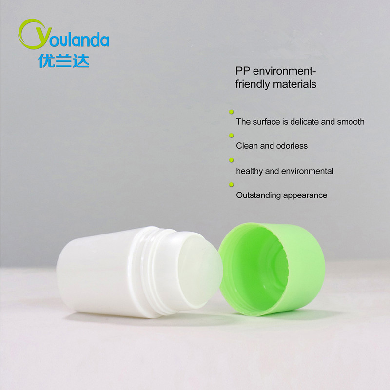 Plastic Empty Dodorant Roll On Bottle Small Roller Bottles 50ml For Personal Hygiene