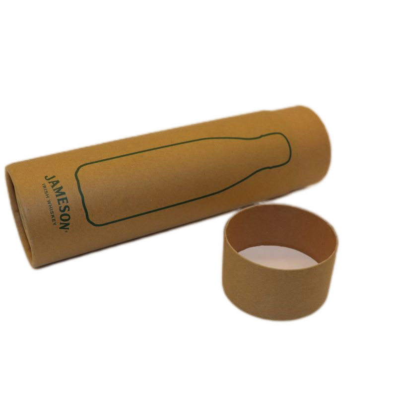 Kraft Paper Tube Packaging Box For 500ML Water Bottle Height 27.5cm X Dia 8cm