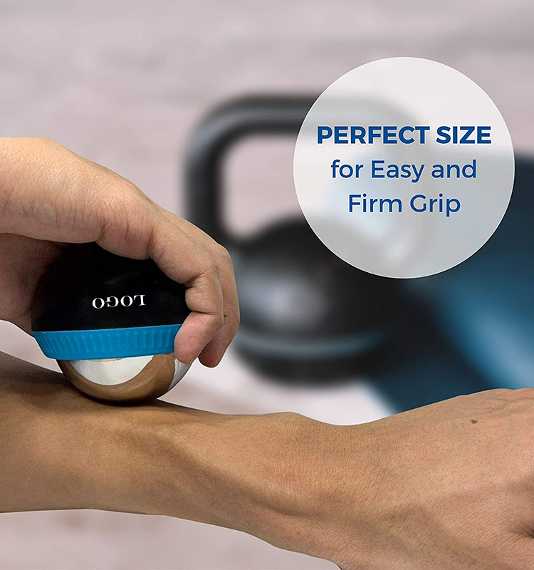 Handheld Stainless Steel Massage Ball D54mm Cold Therapy Massage Roller