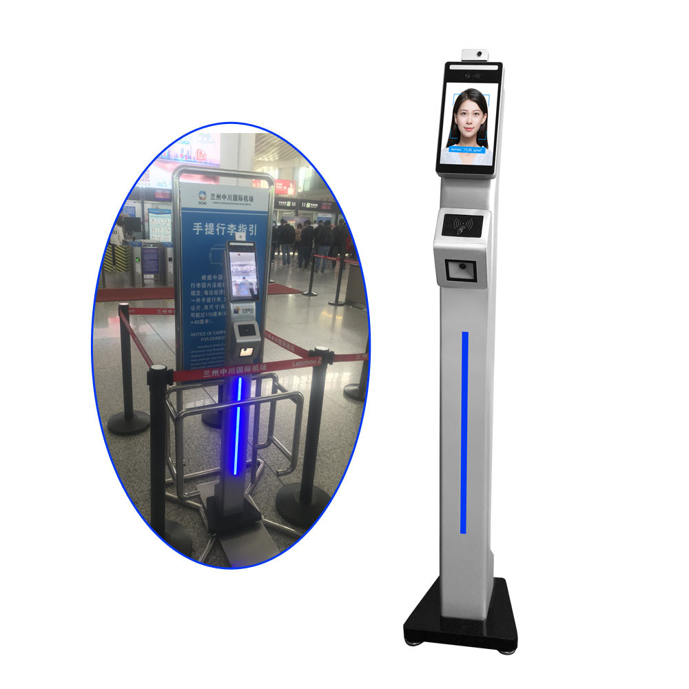 8 Inch ROHS Face Recognition Temperature Measurement Door Access Control