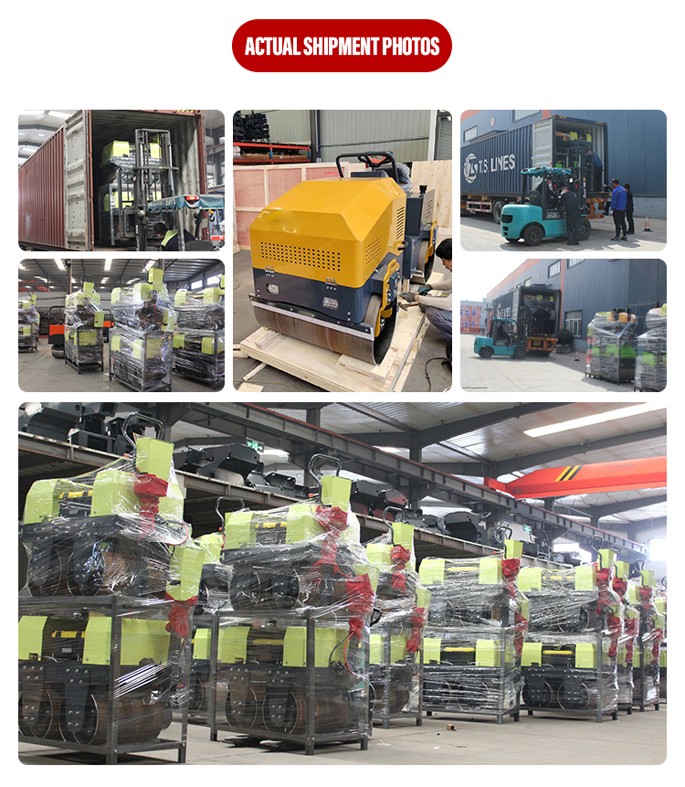 Mini Asphalt Road Roller Machine 2 Ton Diesel Engine and Hydraulic Vibratory Features