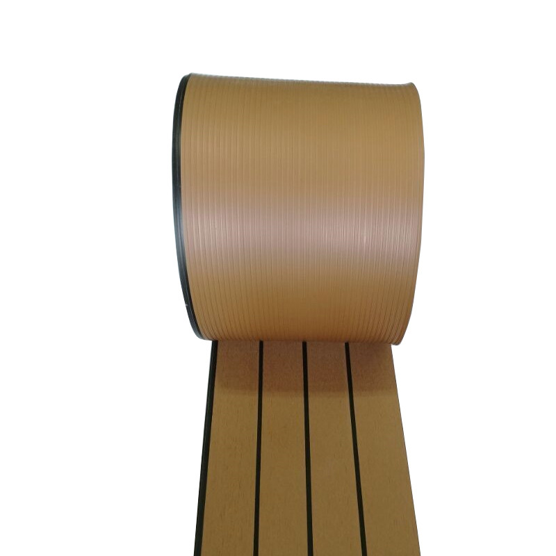 5Meter Roll 200mm Wide Artificial Teak Decking For Boats PVC
