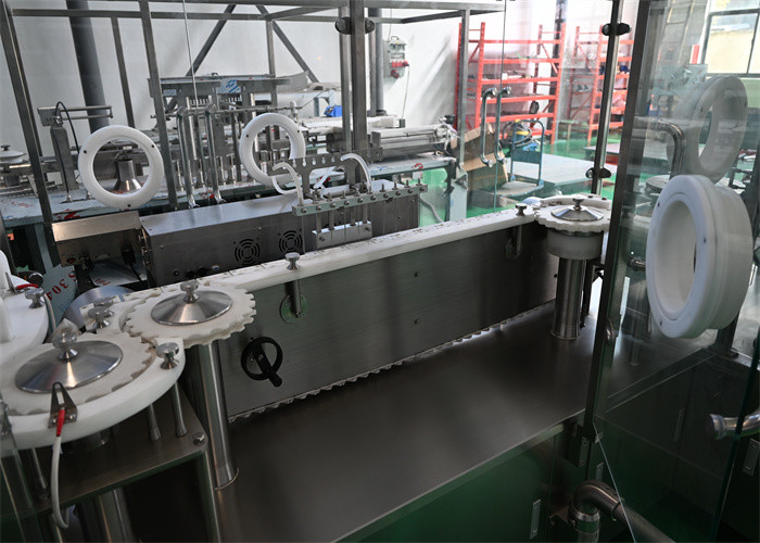 Liquid Vial Syringe Filling Line for Sealing 4-8 filling needles with SIEMENS touchscreen, PLC