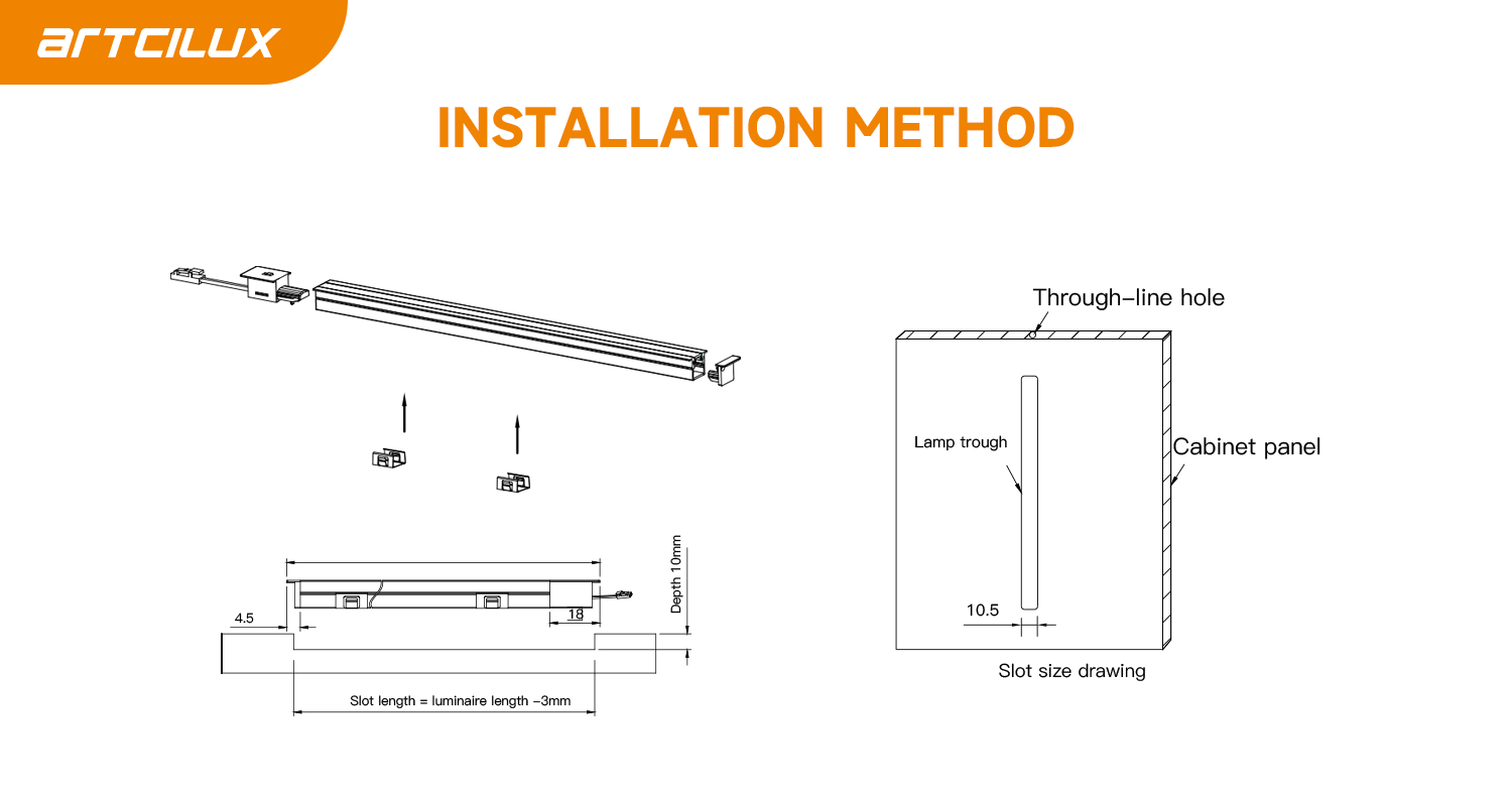 Cabinet LED Strip Light with Custom Aluminium Channel Profile A2Q0L