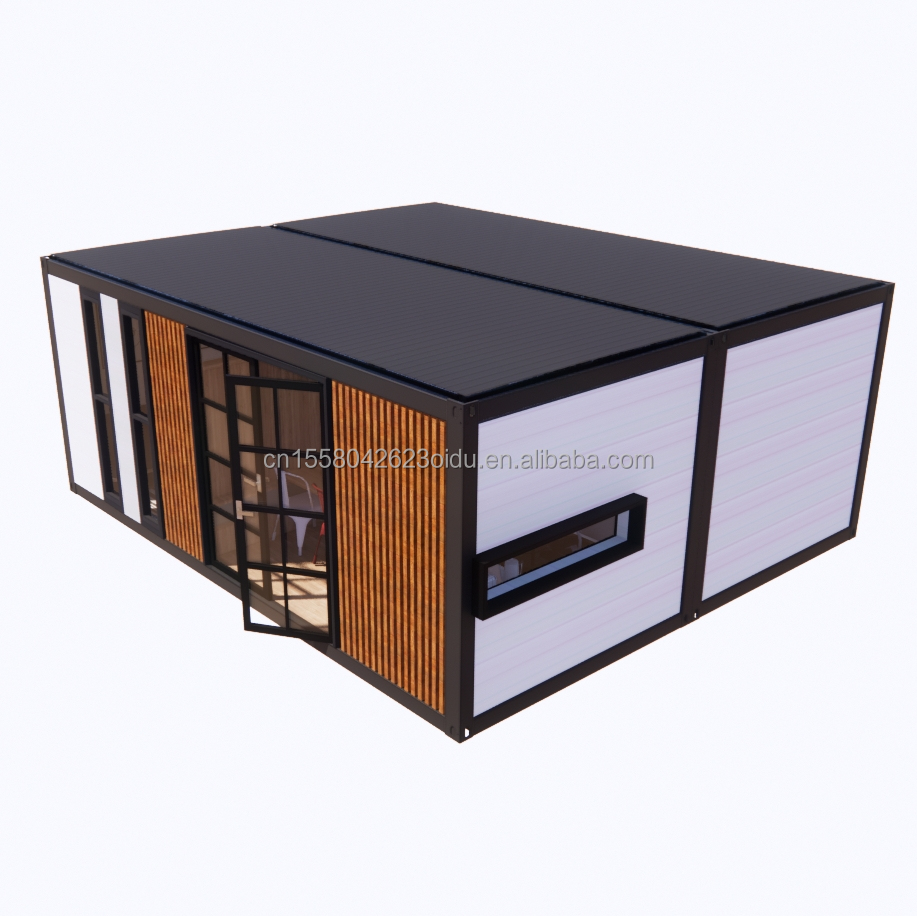 Luxury Modern Expandable Container Two-Storey Tiny Wooden Prefab House Buildings Hotel Apartment Steel Cabin Prefabricated Home