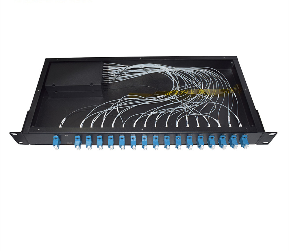 16ch Rack Mounted Wavelength Division Multiplexer CWDM MUX/DEMUX Module For PON Networks