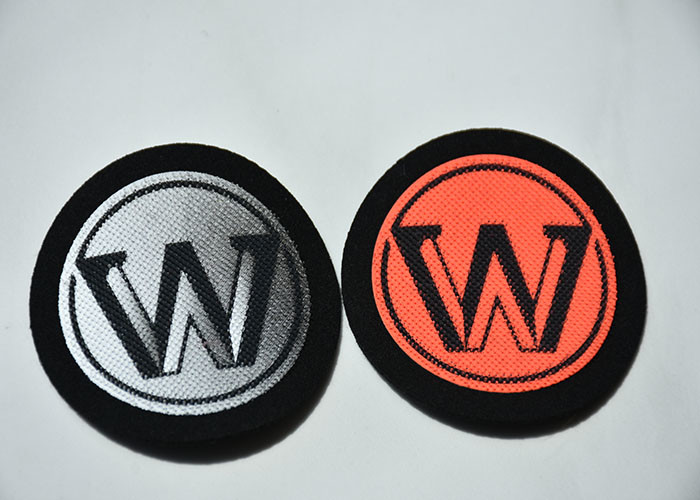 Microfiber Printed Silicone Custom Clothing Patch 1.8mm Transparent