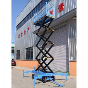 Buy cheap 14m Portable Hydraulic Double Scissor Lift  Aerial Work Platform Ladder Vertical Mast Lift product
