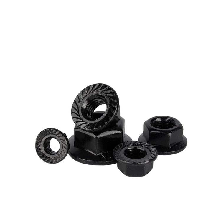 Stainless Steel Flange Nut General Industry M4 M5 M6 M8 M10 M12 Black Yellow Hexagonal