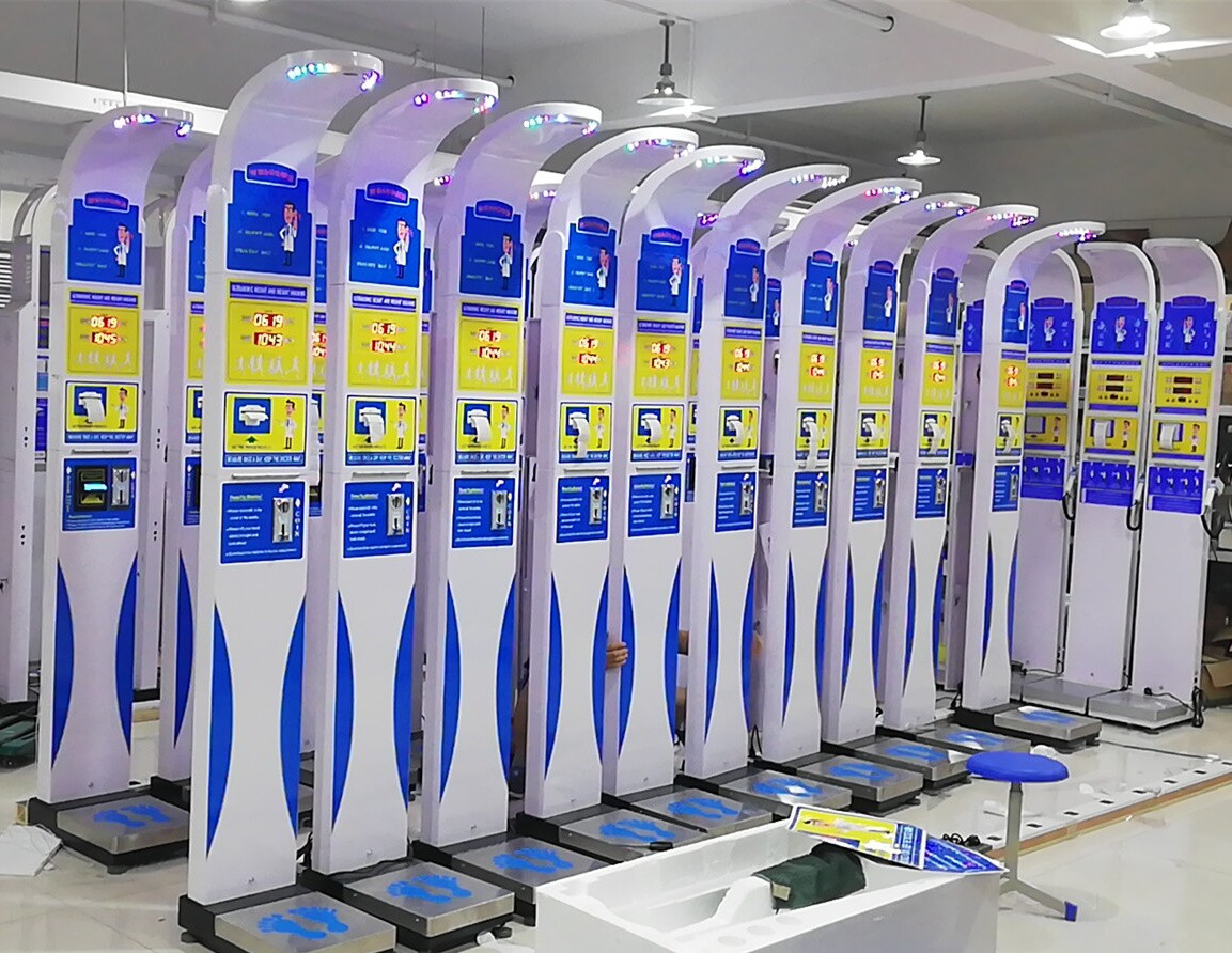 DHM-800Z Medical Height And Weight Scales Coin Operated Iron Material High Accuracy