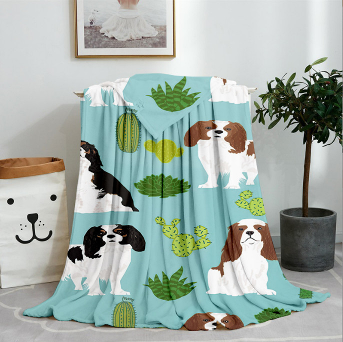 Super Soft Polyester Fleece Blanket , Woven Flannel Fleece Throw Blanket