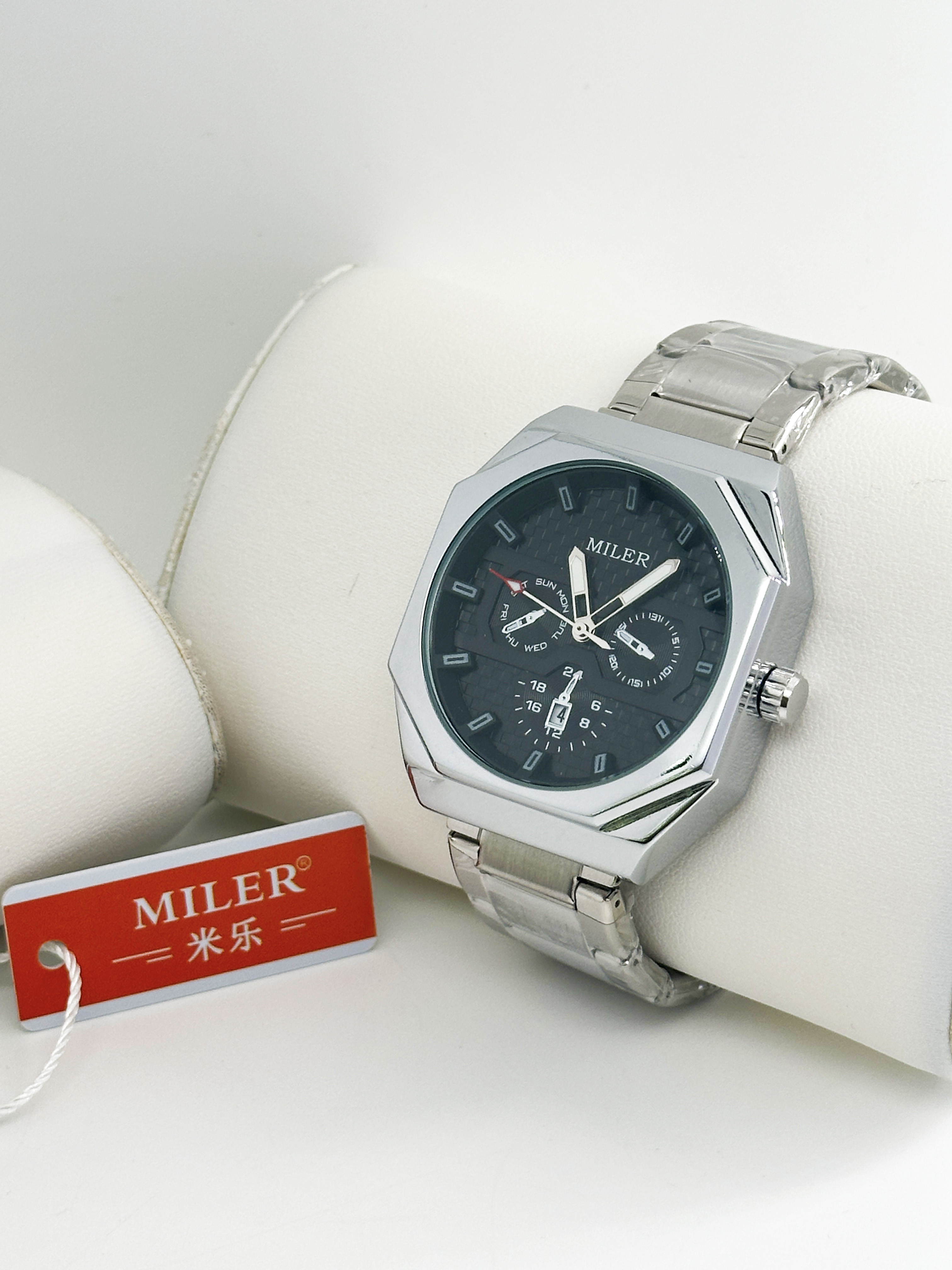 Luxury Quartz Watch For Men Stainless Steel Dress Wristwatches Man Waterproof Chronograph Clock