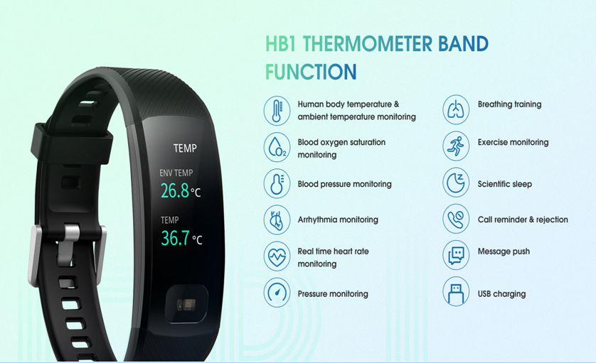 Sleep Monitoring TFT Screen Waterproof Smart Bracelet