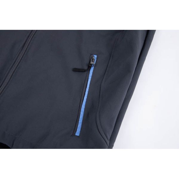 Men’s Softshell Work Vest with Contrast Zippers - Wind-resistant, Water-repellent, and Breathable Outdoor Gilet