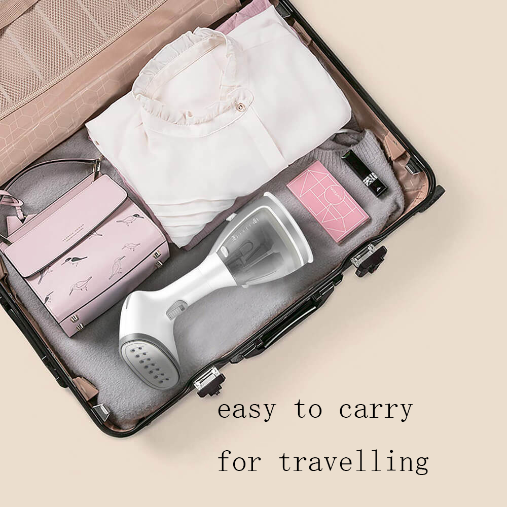 1500W Portable Travel Steamer for Garments Anti Dry Burning Support Compact Size