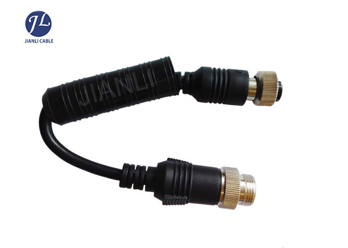 S Video 4 Pin Mini Din Cable Waterproof Connector For Car DVR Camera System